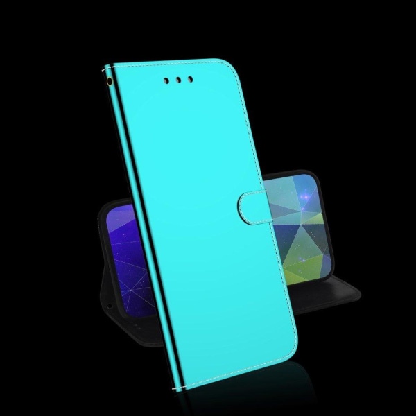 Mirror OnePlus 8T flip case - Cyan Green