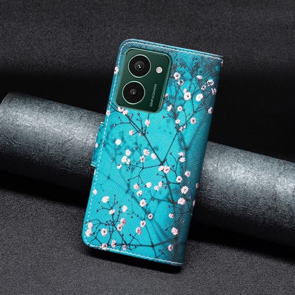 Wonderland HMD Pulse Pro flip-etui - Plommeblomst Blue