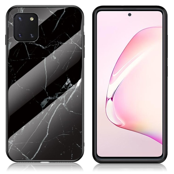 Fantasy Marble Samsung Galaxy Note 10 Lite deksel - Svart Black