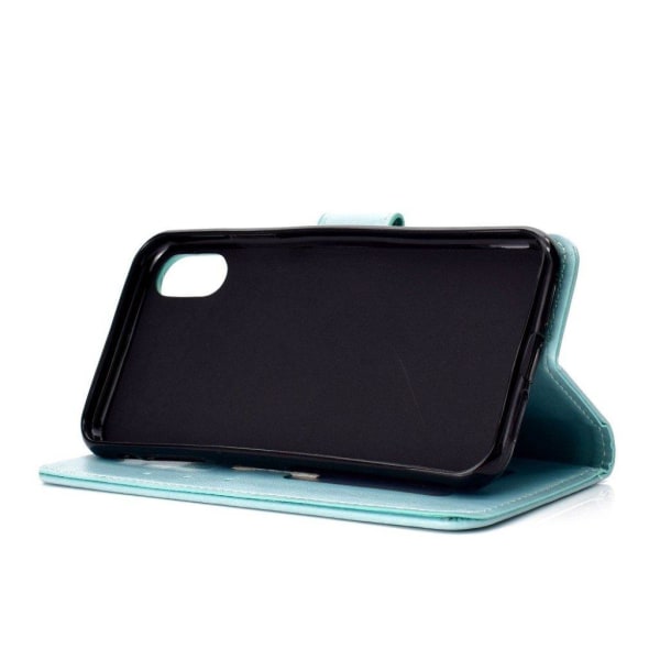iPhone 9 Plus mobilfodral syntetläder silikon stående plånbok ma Grön