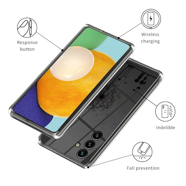 Deco Samsung Galaxy A54 skal - Maskros Och Barn Svart