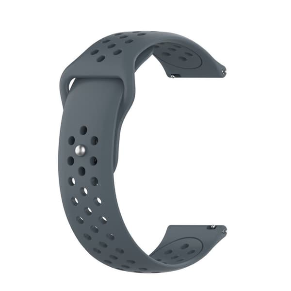 Samsung Galaxy Watch (42mm) silikoninen ranneke - Harmaa Silver grey
