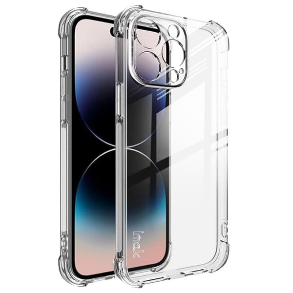 IMAK Airbag-suojus iPhone 14 Pro Max -puhelimelle - Läpinäkyvä Transparent