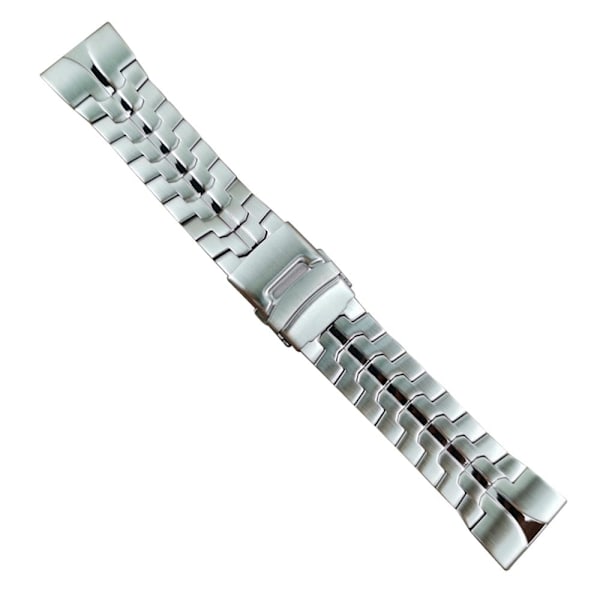 22 mm enkel urrem i rustfrit stål til Garmin- og Coros-ure - Sølv Silver grey