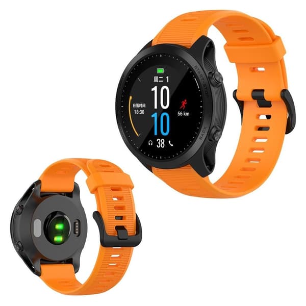 Garmin Forerunner 945 / Fenix 5 Plus / Approach S60 klockarmband i silikon - Orange Orange