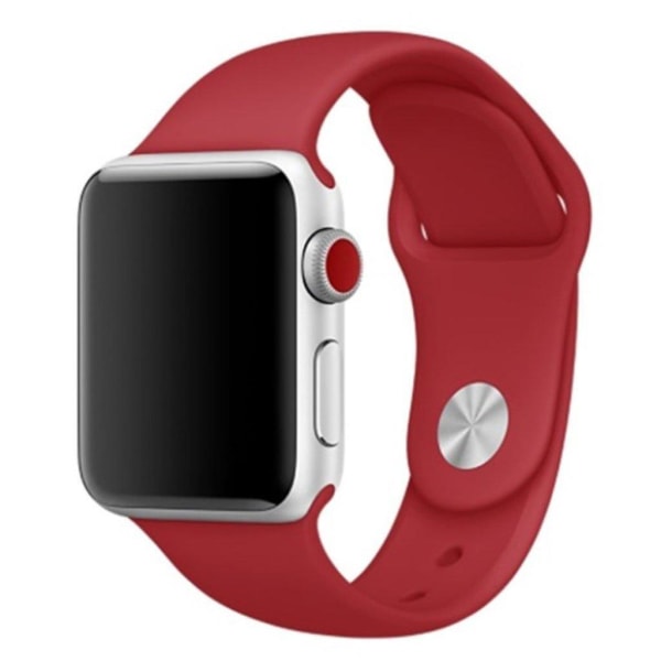 Apple Watch Series 4 40mm silikone Urrem - Mørkerød Red