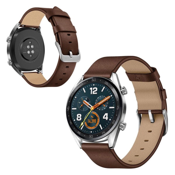 Huawei Watch GT / Watch Magic / Watch 2 durable genuine leather Brun