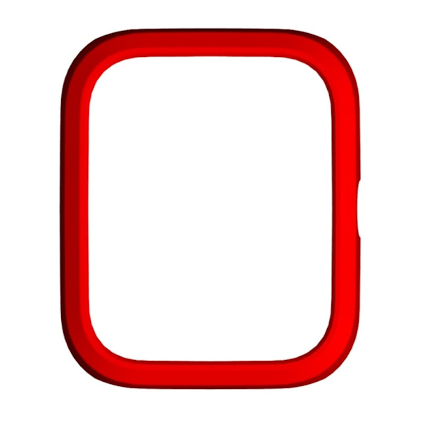 Realme TechLife Watch S100 Hard Bumpresistent Edge Protector Hollow Frame Watch Case - Rød Red
