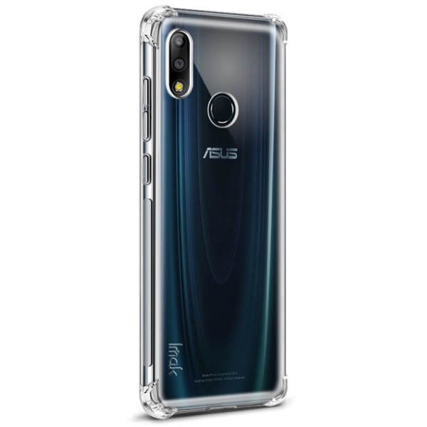 IMAK Asus ZenFone Max Pro (M2) pudotuksenkestävä ihon tuntuinen suojakotelo - Läpinäkyvä Transparent