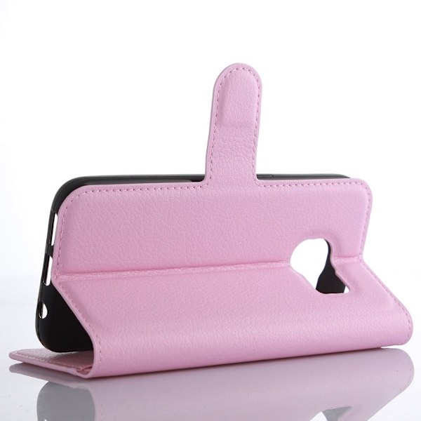 Klassisk Samsung Galaxy S7 Flip Etui - Lyserød Pink
