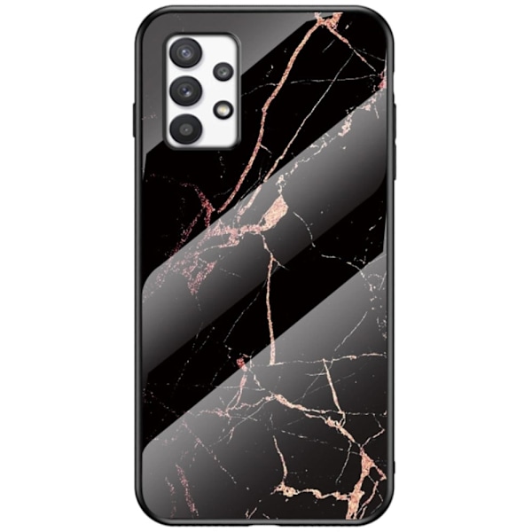 Fantasy Marmor Samsung Galaxy A33 5G skal - Guld Svart Marmor Svart