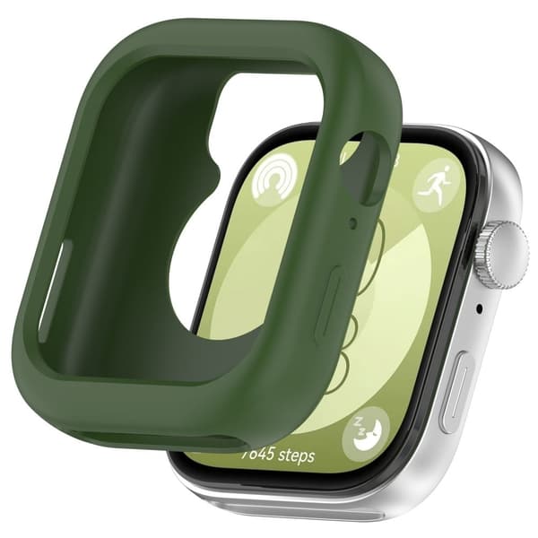 Huawei Watch Fit 3 Watch Case Soft Silicone Protective Frame - Army Green Green