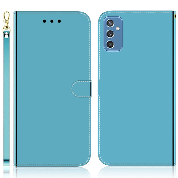 Mirror Samsung Galaxy M52 5G flip case - Sininen Blue