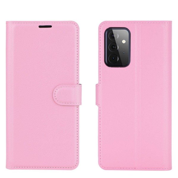 Classic Samsung Galaxy A72 5G Flip etui - Lyserød Pink