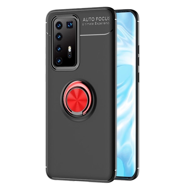 Ringo Cover - Huawei P40 Pro Plus - Sort / Rød Black