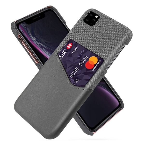 Bofink iPhone 11 Pro Max skal med korthållare - Silver/Grå Silvergrå