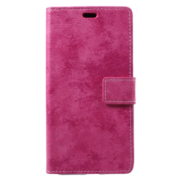 ASUS Zenfone 4 Max 5.5 (ZC554KL) Vintage læder etui - Rosa Pink