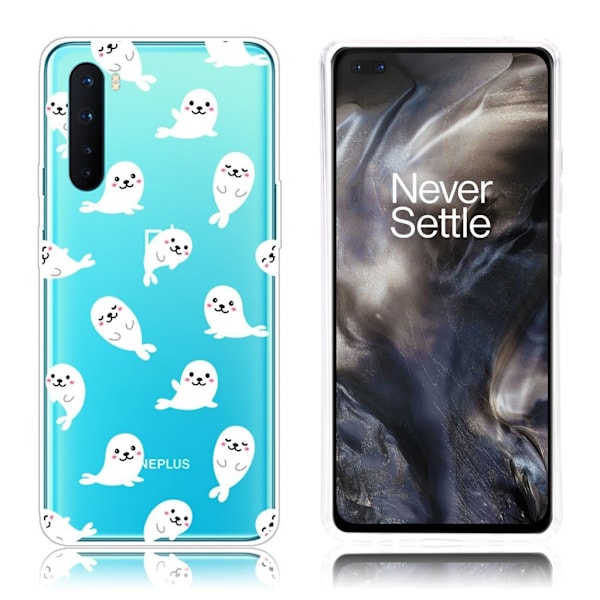 Deco Oneplus Nord Etui - Cute Face White