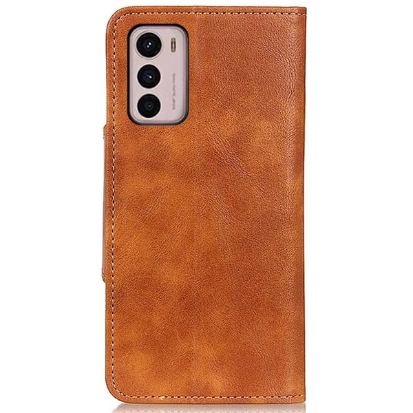 Alpha Motorola Moto G42 læder flip etui - Brun Brown