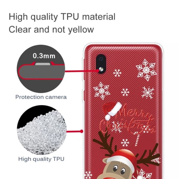 Jul Samsung Galaxy A01 Core-etui - Vinkende Red