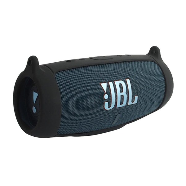 JBL Charge 5 silikonikotelo + olkahihna - Musta Black