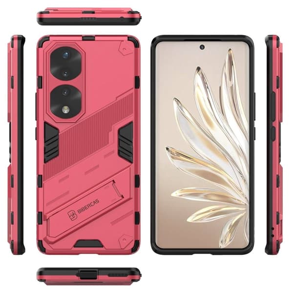 Stöttåligt Honor 70 Pro hybridskal - Rosa Rosa