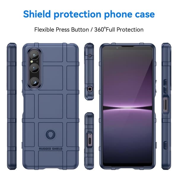 Rugged Shield Etui Sony Xperia 1 V - Blå Blue