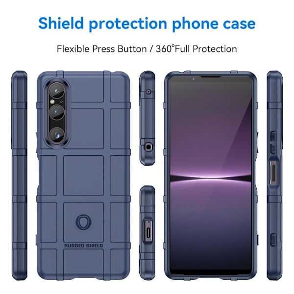 Rugged Shield Sony Xperia 1 V skal - Blå Blå