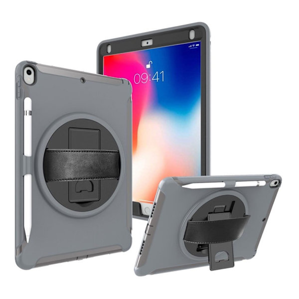 iPad Pro 10.5 360 asteen hybridikotelo - Harmaa Silver grey