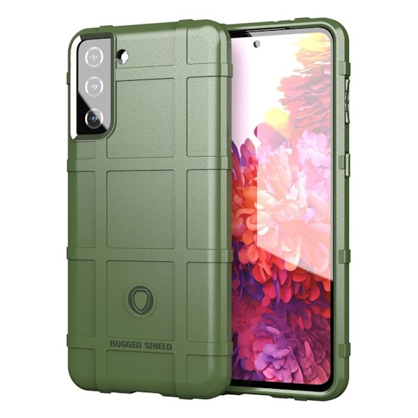 Rugged Shield Etui Samsung Galaxy S21 - Grønn Green