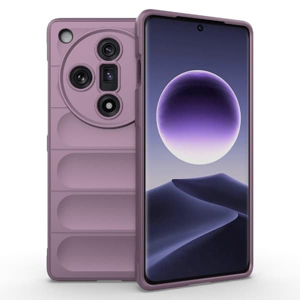 Blødt grebsformet Oppo Find X7 cover - Lyselilla Purple