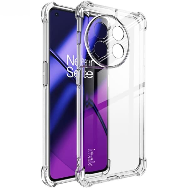To-farvet OnePlus 11 læderetui - Transparent Transparent