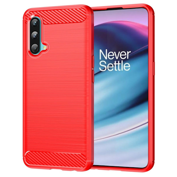 Carbon Flex Etui OnePlus Nord CE 5G - Rød Red