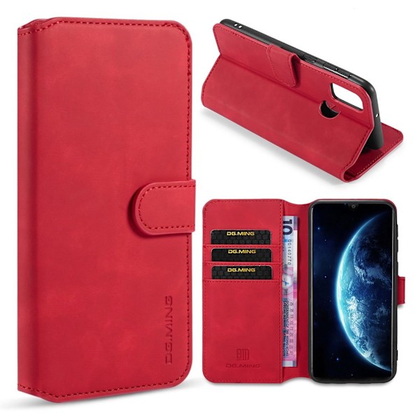 DG.MING Samsung Galaxy M30s Retro kotelot - Punainen Red