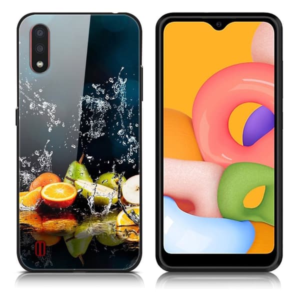 Fantasy Samsung Galaxy A01 deksel - Frukt Multicolor