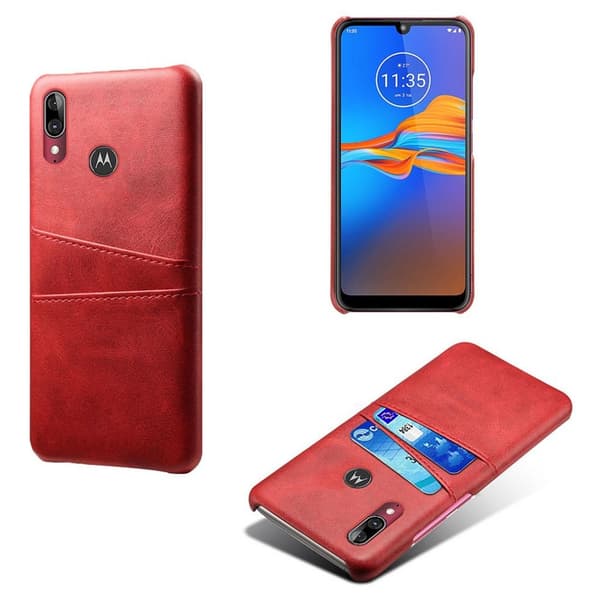 Dual Card Motorola Moto E6 Plus etui - Rød Red
