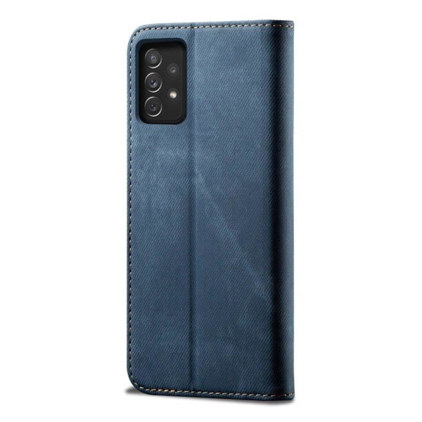 Jeans Samsung Galaxy A73 Läppäkotelo - Sininen Blue