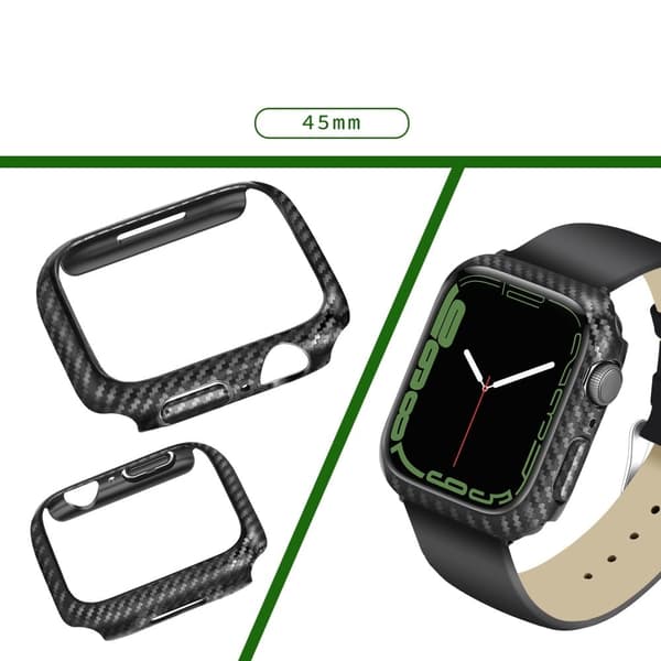 Apple Watch (45 mm) designdeksel i karbonfiber Transparent