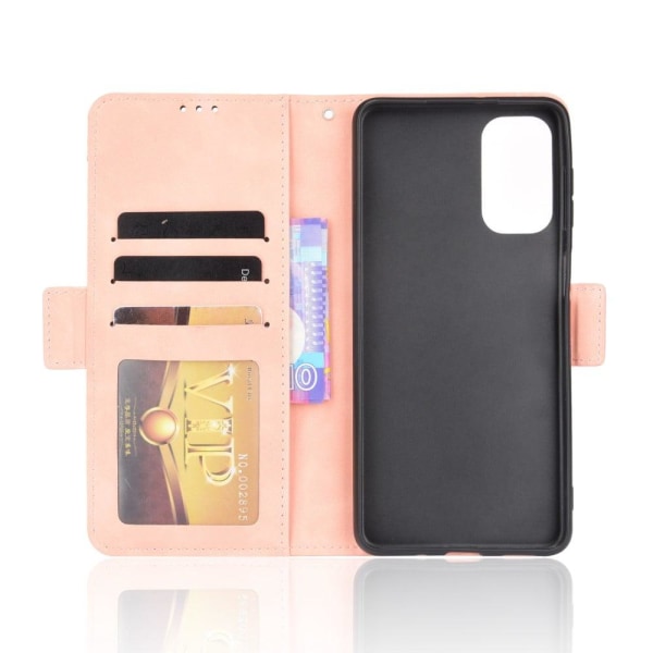 Moderni Nahkalaukku For Samsung Galaxy M52 5G - Pinkki Pink