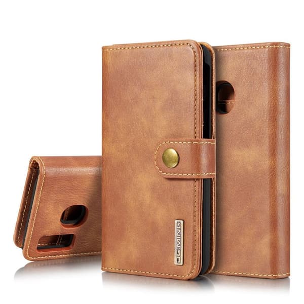 DG.MING Samsung Galaxy A40 2-in-1 Wallet kotelot - Ruskea Brown