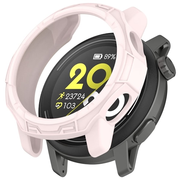 Coros Pace 3 Bumpresistent Flexible Watch Case Hollow Protective Frame - Lyserød Pink