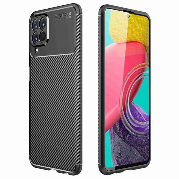 Carbon Shield Samsung Galaxy M33 5G kotelot - Musta Black