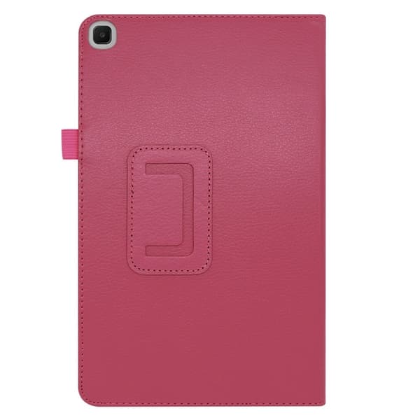 Samsung Galaxy Tab S6 Lite flipfodral i litchi-texturläder - Ros Rosa