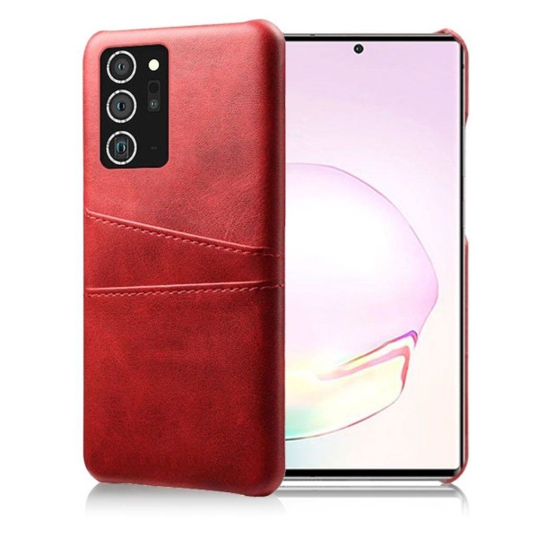 Dual Card kuoret - Samsung Galaxy Note 20 Ultra - Punainen Red