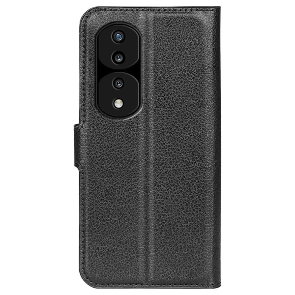 Klassisk Honor 70 Pro Flip Etui - Sort Black