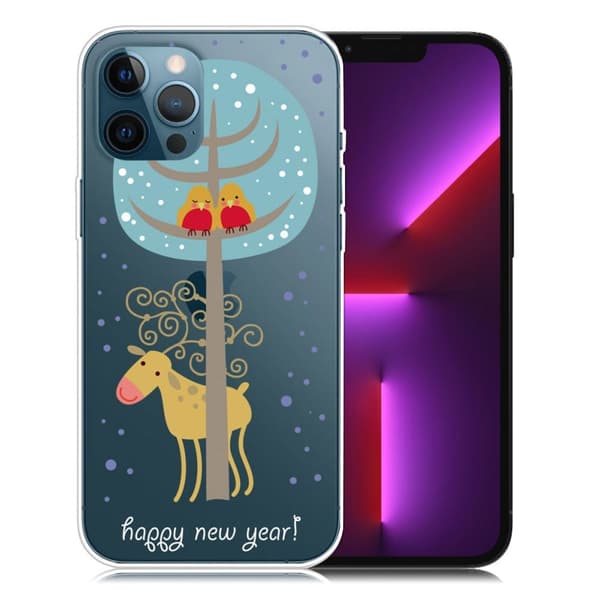 Joulu iPhone 13 Pro tapauksessa - Peura Puun Alla Multicolor