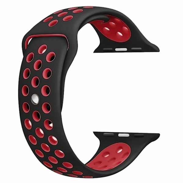 Apple Watch 38mm rem med åndehuller - Rød Red