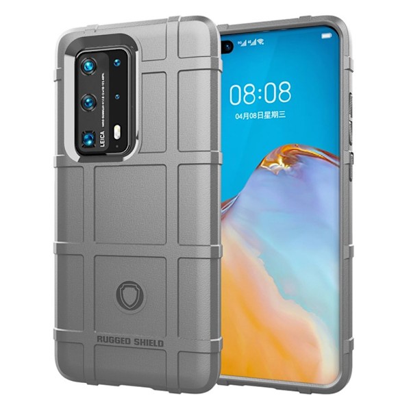 Rugged Shield Huawei P40 Pro Plus deksel - Grå Silver grey