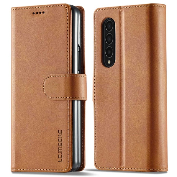 LC.IMEEKE Samsung Galaxy Z Fold4 Läppäkotelo - Vaalean Ruskea Brown
