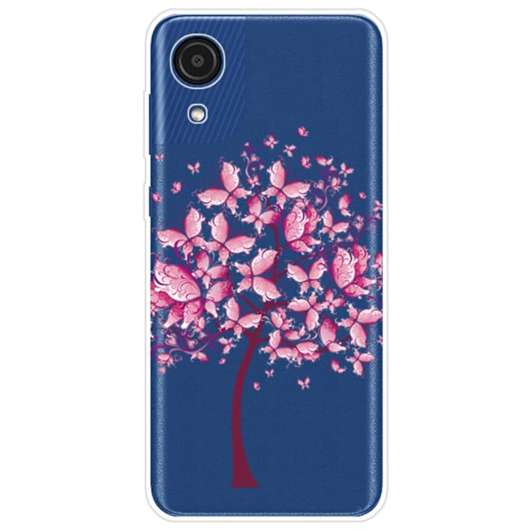 Deco Samsung Galaxy A03 Core Etui - Lyserøde Blomster Pink